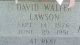 David Walter Lawson Grave