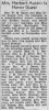 Mrs. Herbert Austin Honored / Bluefield Daily Telegraph April 12, 1942