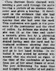 Clara Burress 1909 Newspaper mention